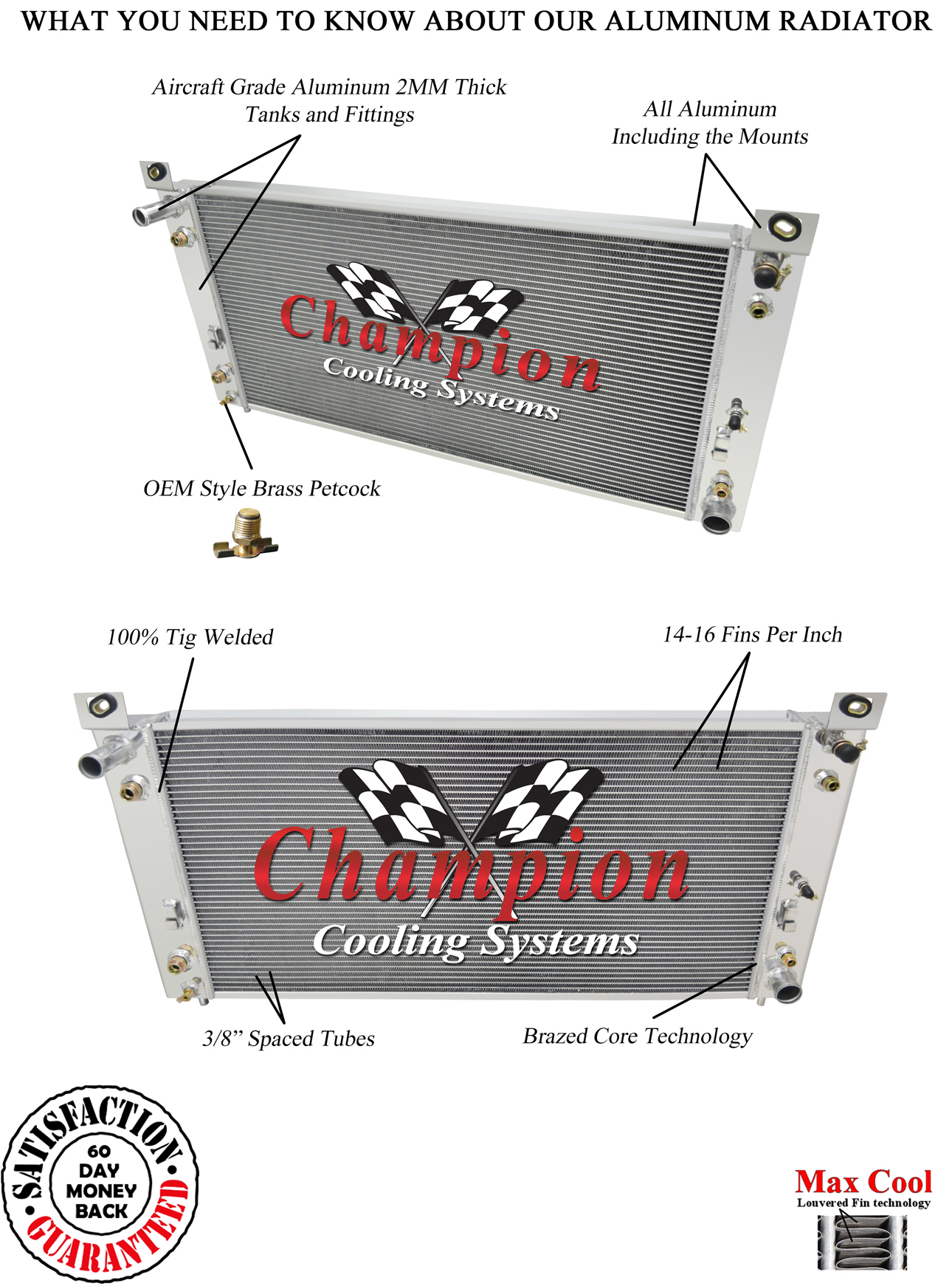 /20002001200220032004gmcyukonxl3rowallaluminumradiator/